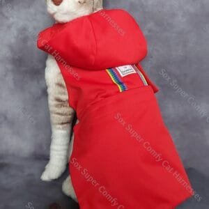 SASH01.  Red All Seasons Cat Harness