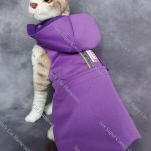 SASH04.  Purple All Seasons Cat Harness